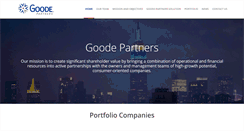 Desktop Screenshot of goodepartners.com