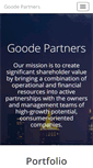 Mobile Screenshot of goodepartners.com